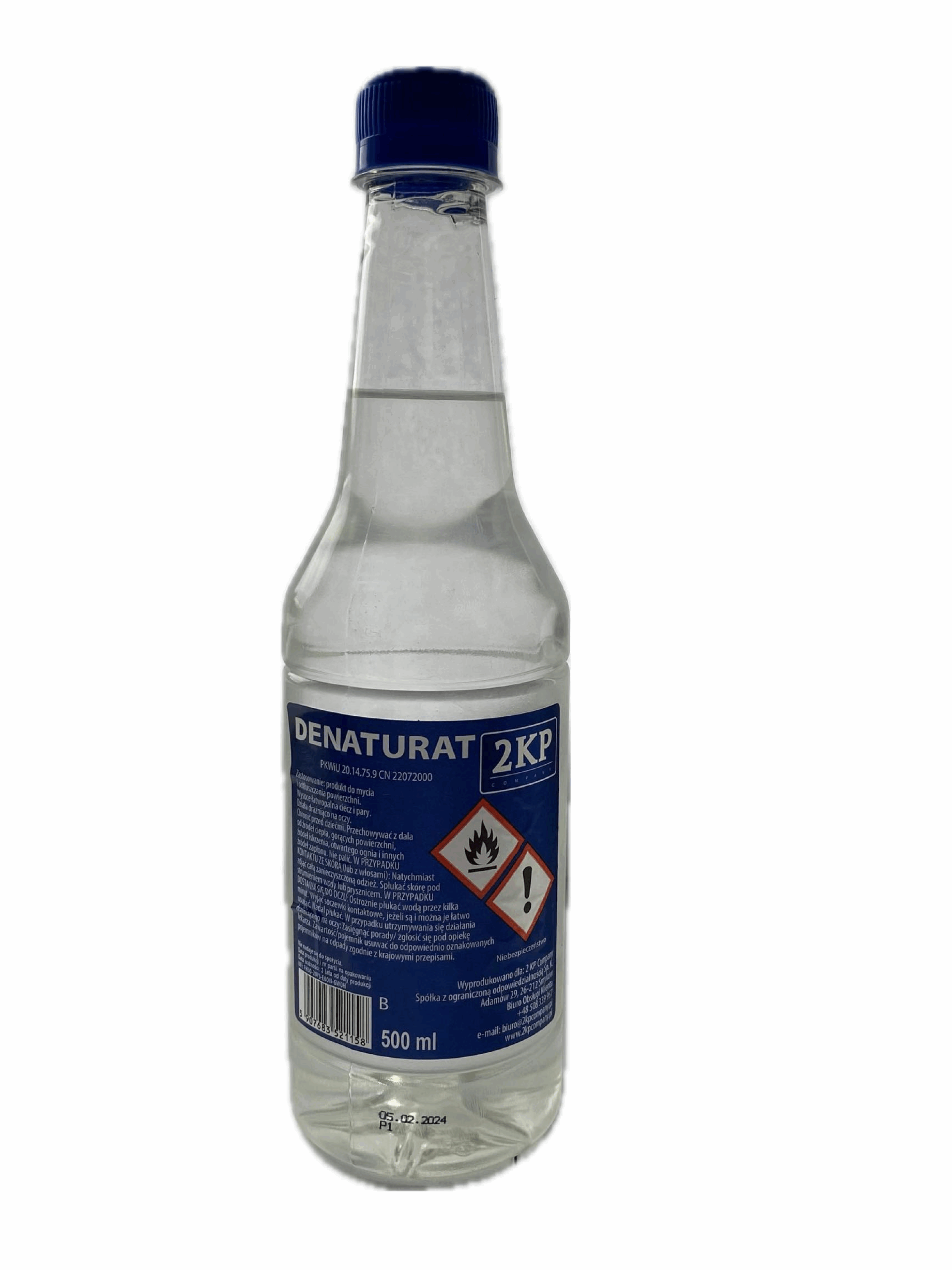 denaturat0,5l 2kp bezbarwny chemia gospodarcza